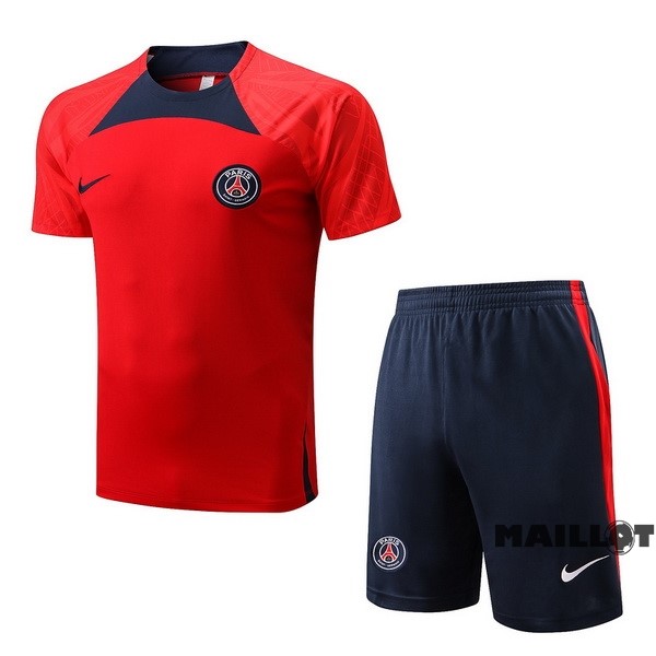 Foot Maillot Pas Cher Entrainement Ensemble Complet Paris Saint Germain 2022 2023 Rouge I Bleu