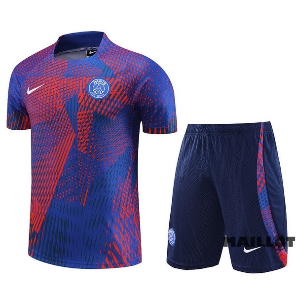 Foot Maillot Pas Cher Entrainement Ensemble Complet Paris Saint Germain 2023 2024 Purpura Bleu