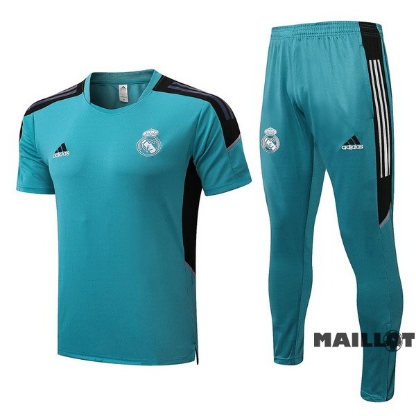 Foot Maillot Pas Cher Entrainement Ensemble Complet Real Madrid 2022 2023 Vert Noir