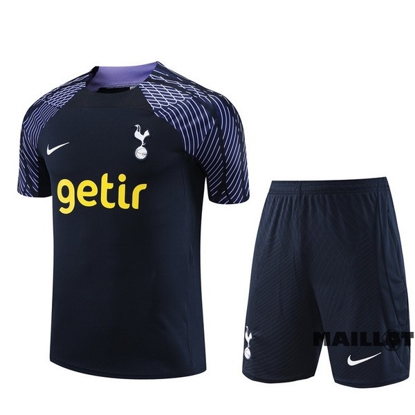 Foot Maillot Pas Cher Entrainement Ensemble Complet Tottenham Hotspur 2023 2024 Bleu Marine Purpura