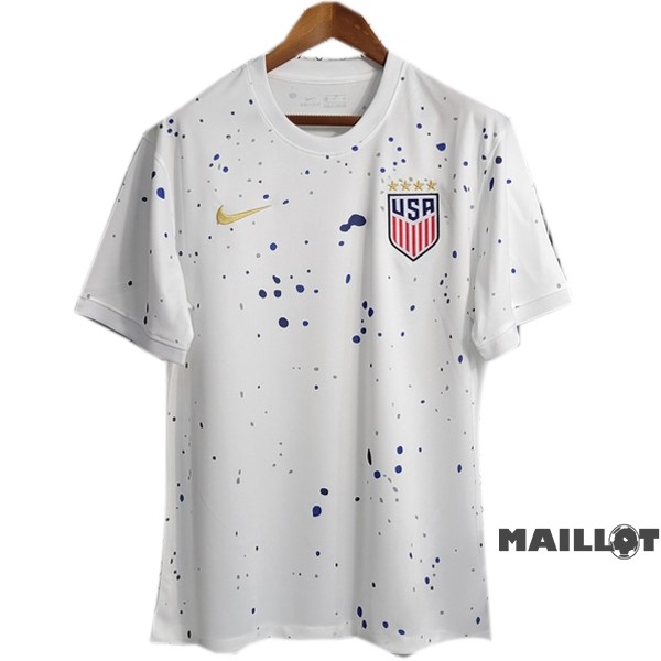 Foot Maillot Pas Cher Entrainement Estados Unidos 2023 Blanc