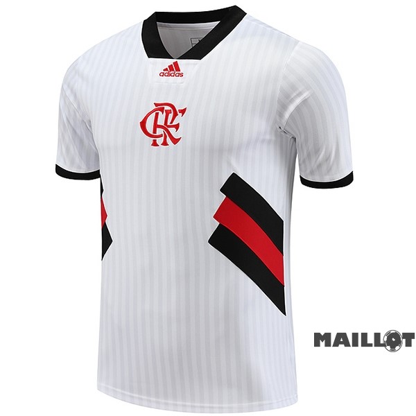 Foot Maillot Pas Cher Entrainement Flamengo 2023 2024 Blanc Noir