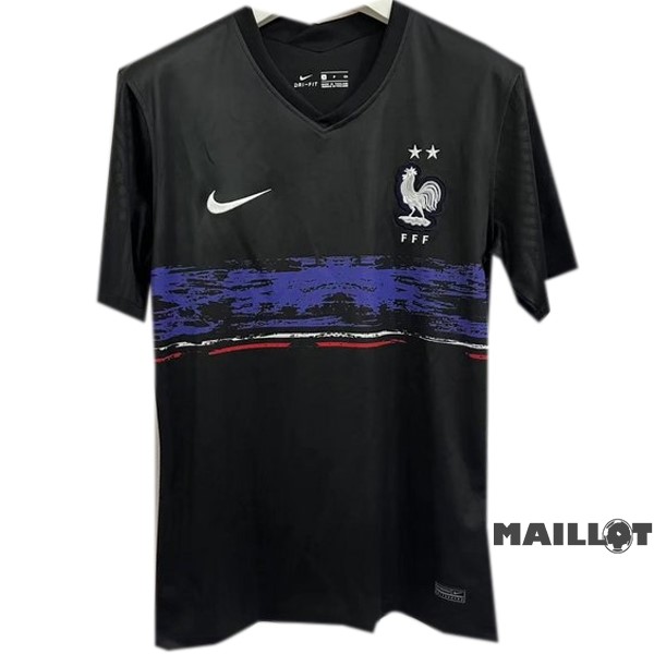 Foot Maillot Pas Cher Entrainement France 2022 Noir Bleu