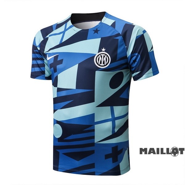 Foot Maillot Pas Cher Entrainement Inter Milán 2022 2023 Bleu Vert