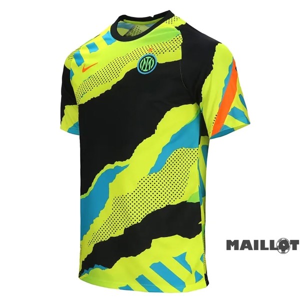 Foot Maillot Pas Cher Entrainement Inter Milán 2022 2023 Jaune Noir