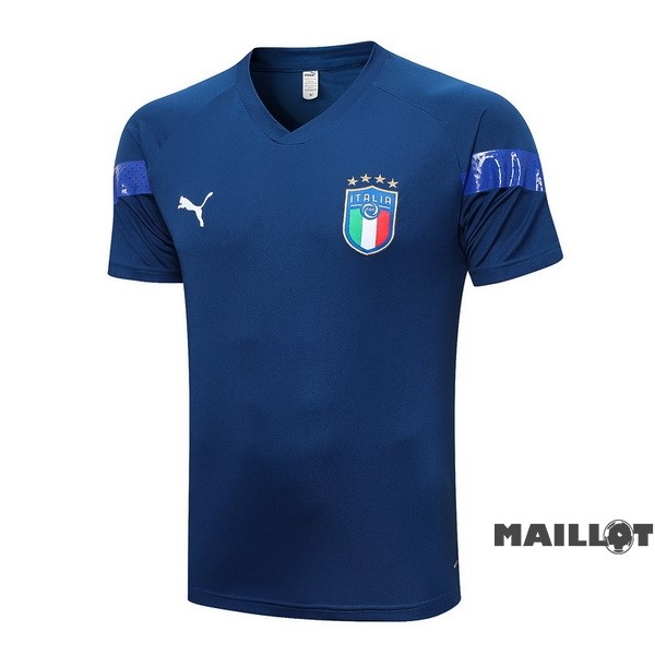 Foot Maillot Pas Cher Entrainement Italie 2022 Bleu Marine