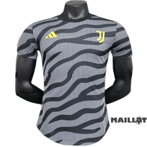 Foot Maillot Pas Cher Entrainement Joueurs Juventus 2023 2024 Gris Noir