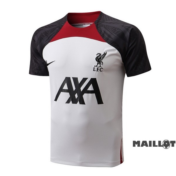 Foot Maillot Pas Cher Entrainement Liverpool 2022 2023 Blanc Rouge Noir