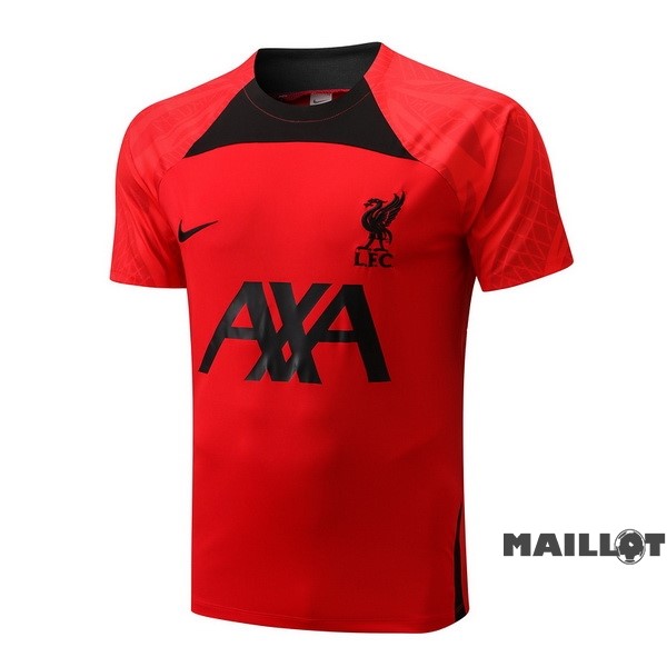 Foot Maillot Pas Cher Entrainement Liverpool 2022 2023 Noir Rouge