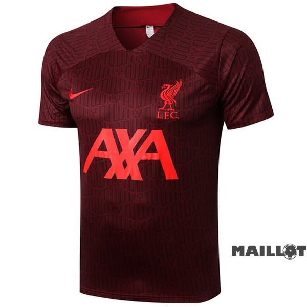 Foot Maillot Pas Cher Entrainement Liverpool 2022 2023 Rouge Marine