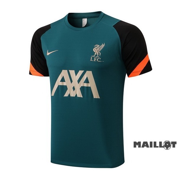 Foot Maillot Pas Cher Entrainement Liverpool 2022 2023 Vert Noir Orange