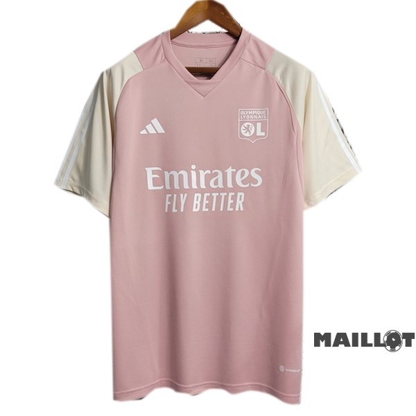 Foot Maillot Pas Cher Entrainement Lyon 2022 2023 Rose