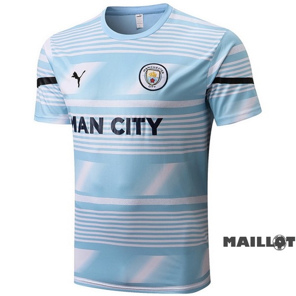 Foot Maillot Pas Cher Entrainement Manchester City 2022 2023 Bleu