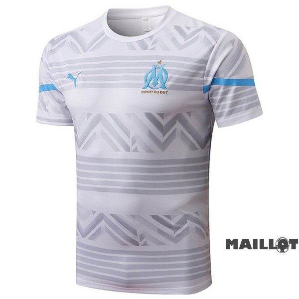 Foot Maillot Pas Cher Entrainement Marsella 2022 2023 Blanc I Bleu