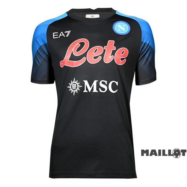 Foot Maillot Pas Cher Entrainement Napoli 2022 2023 Noir Bleu