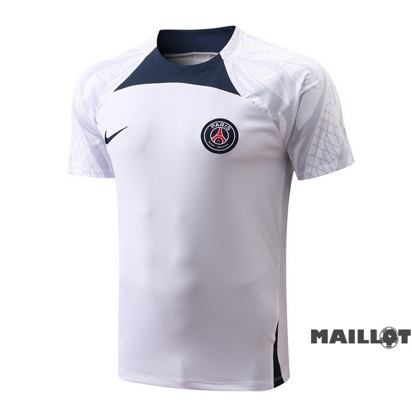 Foot Maillot Pas Cher Entrainement Paris Saint Germain 2022 2023 Blanc Bleu