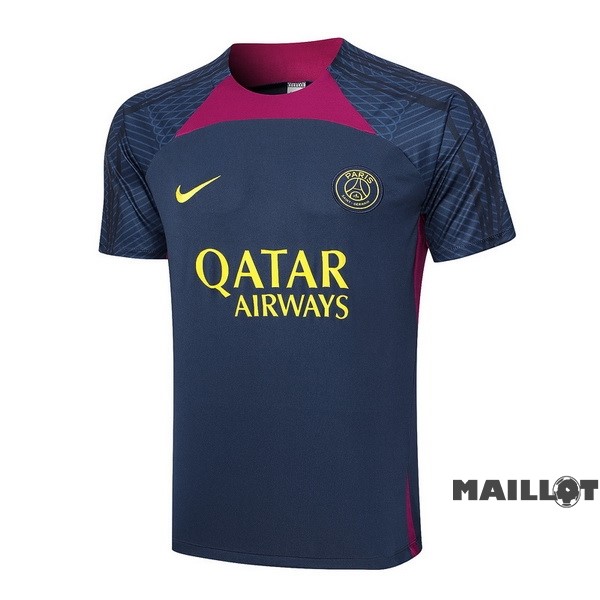 Foot Maillot Pas Cher Entrainement Paris Saint Germain 2023 2024 Bleu Marine Purpura