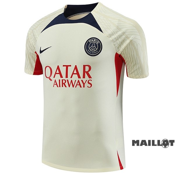 Foot Maillot Pas Cher Entrainement Paris Saint Germain 2023 2024 Jaune Clair