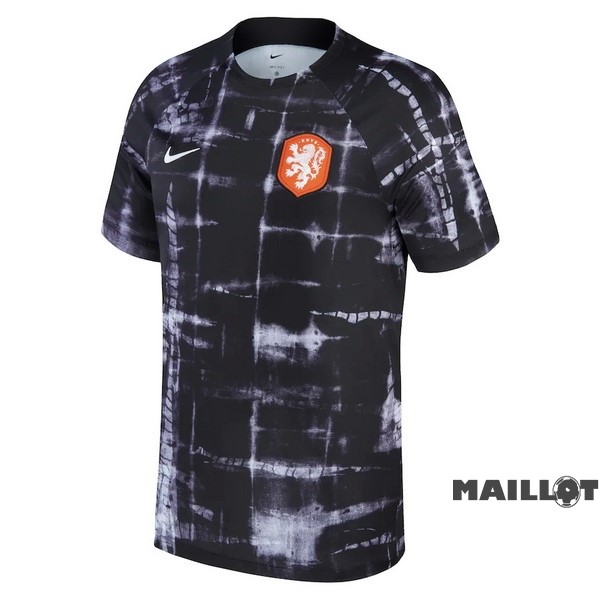 Foot Maillot Pas Cher Entrainement Pays Bas 2022 Gris Noir