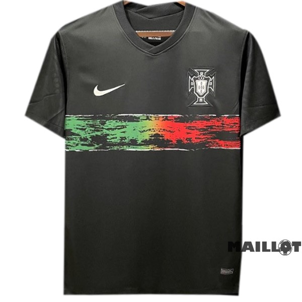 Foot Maillot Pas Cher Entrainement Portugal 2022 Noir Vert