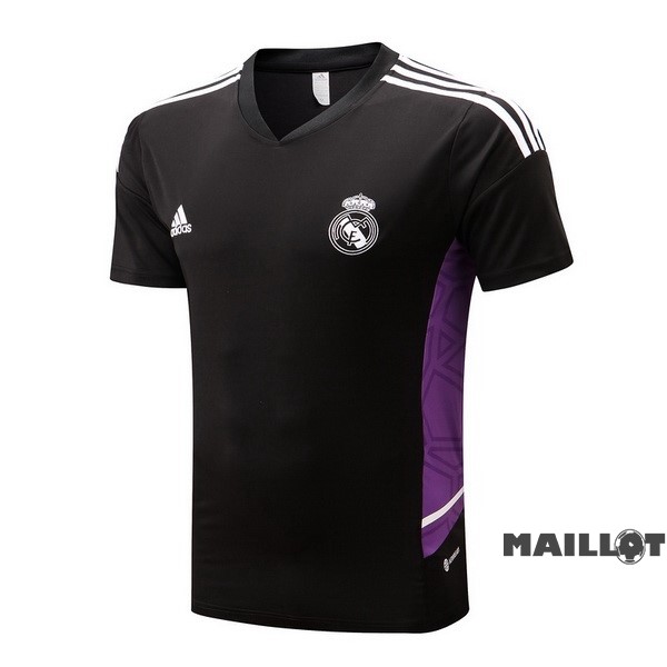 Foot Maillot Pas Cher Entrainement Real Madrid 2022 2023 Noir Purpura