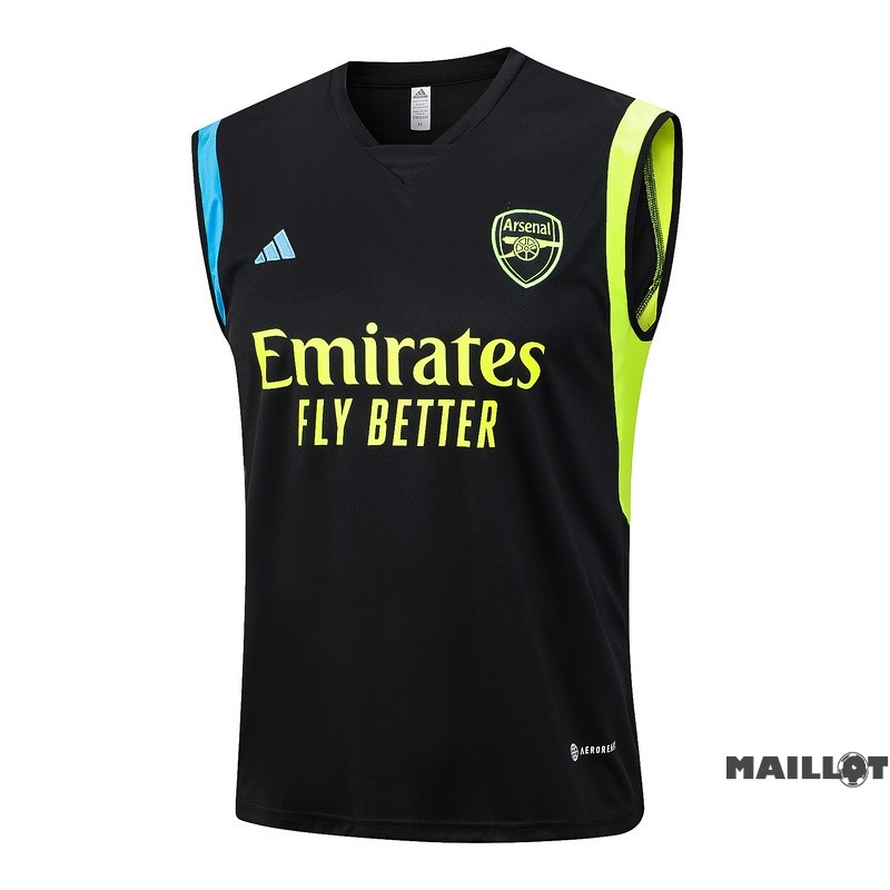 Foot Maillot Pas Cher Entrainement Sans Manches Arsenal 2023 2024 Bleu I Marine