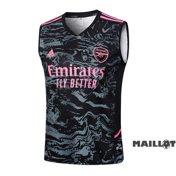 Foot Maillot Pas Cher Entrainement Sans Manches Arsenal 2023 2024 Vert Noir Rose