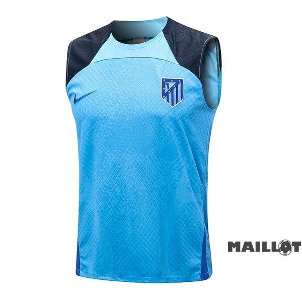 Foot Maillot Pas Cher Entrainement Sans Manches Atlético Madrid 2022 2023 Bleu