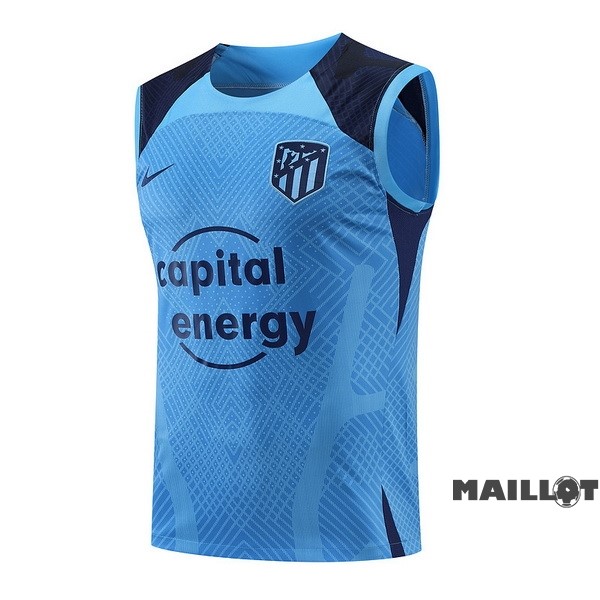 Foot Maillot Pas Cher Entrainement Sans Manches Atlético Madrid 2022 2023 I Bleu