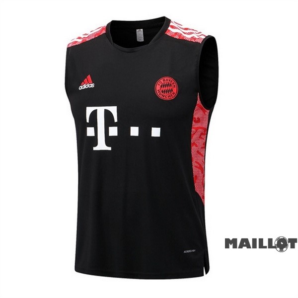 Foot Maillot Pas Cher Entrainement Sans Manches Bayern Múnich 2022 2023 Noir I Rouge