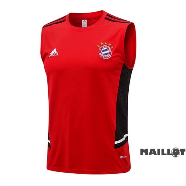 Foot Maillot Pas Cher Entrainement Sans Manches Bayern Múnich 2022 2023 Rouge Noir