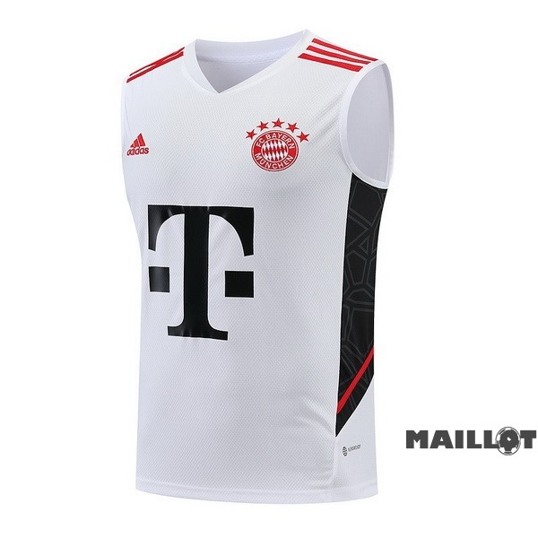 Foot Maillot Pas Cher Entrainement Sans Manches Bayern Múnich 2023 2024 Blanc