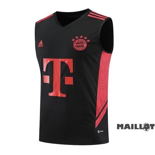 Foot Maillot Pas Cher Entrainement Sans Manches Bayern Múnich 2023 2024 Noir Rouge