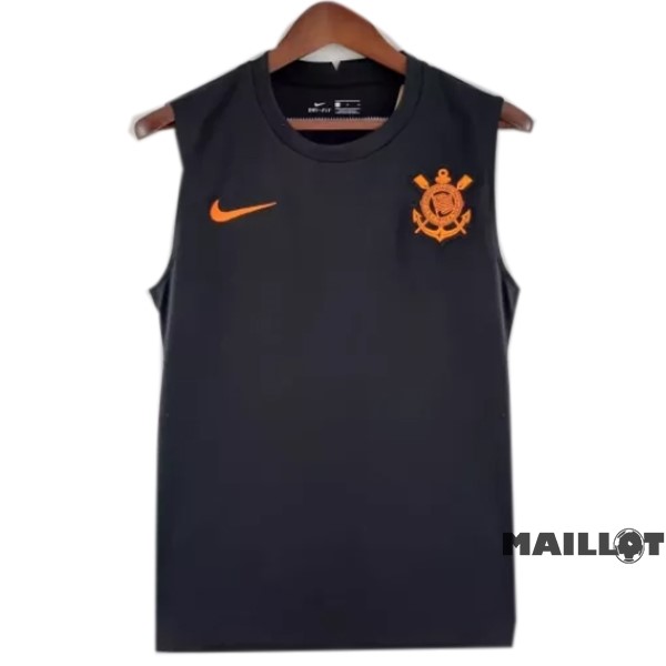 Foot Maillot Pas Cher Entrainement Sans Manches Corinthians Paulista 2022 2023 I Noir