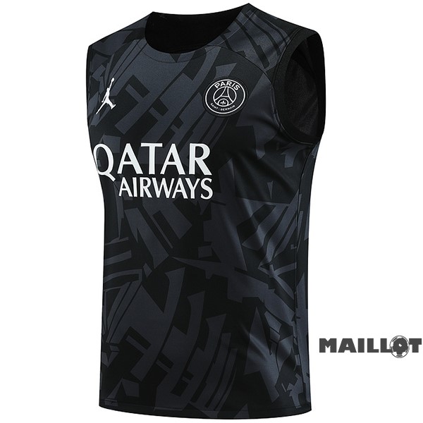 Foot Maillot Pas Cher Entrainement Sans Manches Paris Saint Germain 2023 2024 I Gris