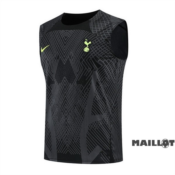 Foot Maillot Pas Cher Entrainement Sans Manches Tottenham Hotspur 2022 2023 Noir