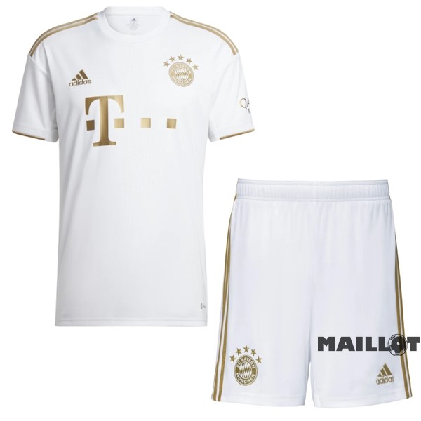 Foot Maillot Pas Cher Exterieur Conjunto De Enfant Bayern Múnich 2022 2023 Blanc