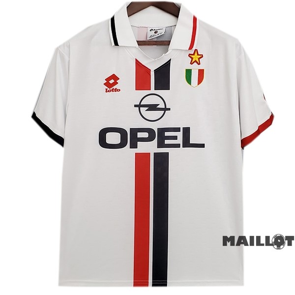 Foot Maillot Pas Cher Exterieur Maillot AC Milan Retro 1995 1997 Blanc