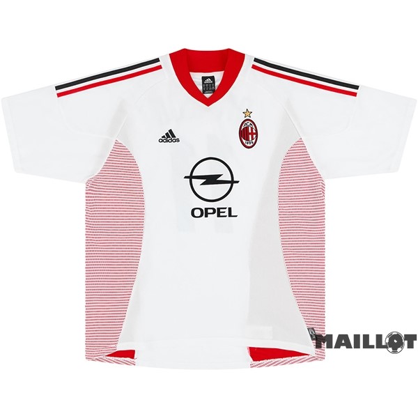 Foot Maillot Pas Cher Exterieur Maillot AC Milan Retro 2002 2003 Blanc