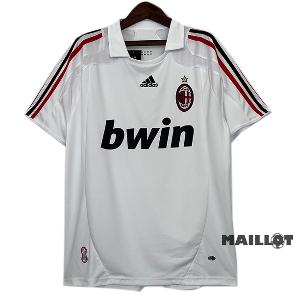 Foot Maillot Pas Cher Exterieur Maillot AC Milan Retro 2007 2008 Blanc