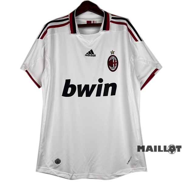 Foot Maillot Pas Cher Exterieur Maillot AC Milan Retro 2009 2010 Blanc