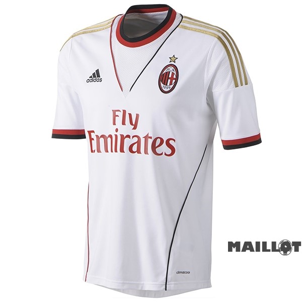 Foot Maillot Pas Cher Exterieur Maillot AC Milan Retro 2013 2014 Blanc