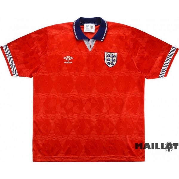 Foot Maillot Pas Cher Exterieur Maillot Angleterre Retro 1990 Rouge