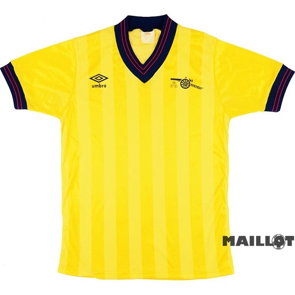 Foot Maillot Pas Cher Exterieur Maillot Arsenal Retro 1983 1984 Jaune