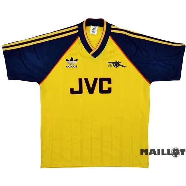 Foot Maillot Pas Cher Exterieur Maillot Arsenal Retro 1988 1991 Jaune