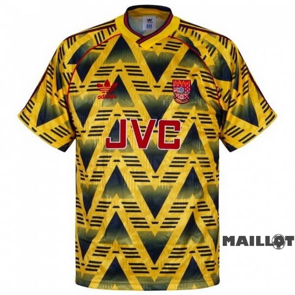 Foot Maillot Pas Cher Exterieur Maillot Arsenal Retro 1991 1993 Jaune