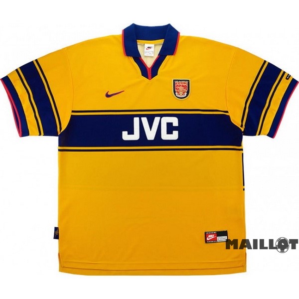 Foot Maillot Pas Cher Exterieur Maillot Arsenal Retro 1997 1999 Jaune