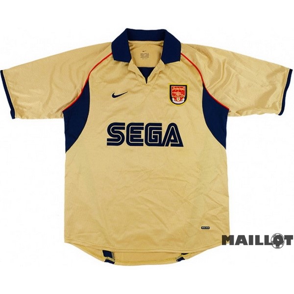 Foot Maillot Pas Cher Exterieur Maillot Arsenal Retro 2001 2002 Jaune