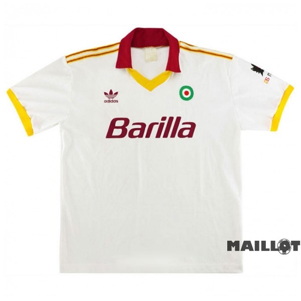 Foot Maillot Pas Cher Exterieur Maillot As Roma Retro 1991 1992 Blanc