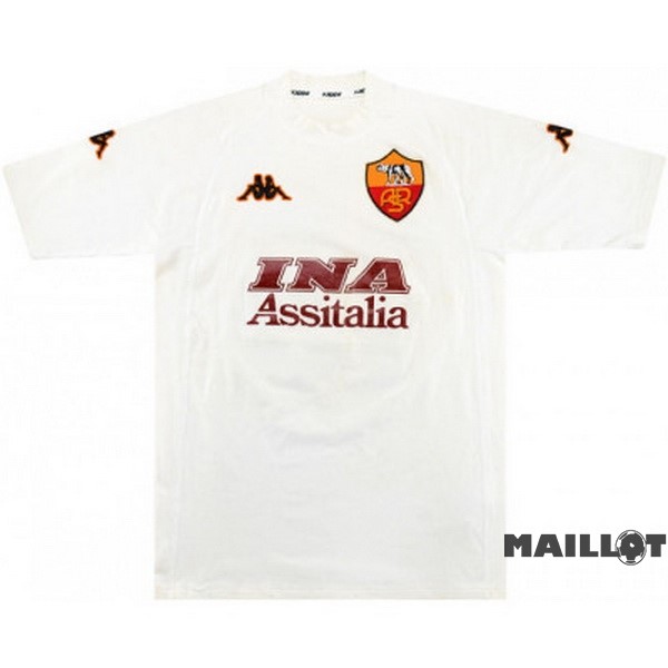 Foot Maillot Pas Cher Exterieur Maillot As Roma Retro 2000 2001 Blanc